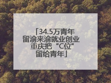 34.5万青年留渝来渝就业创业 重庆把“C位”留给青年