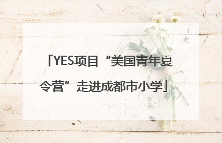 YES项目“美国青年夏令营”走进成都市小学